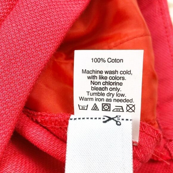 J. Crew Red Pink Textured High Rise Shorts 4 - Picture 8 of 8